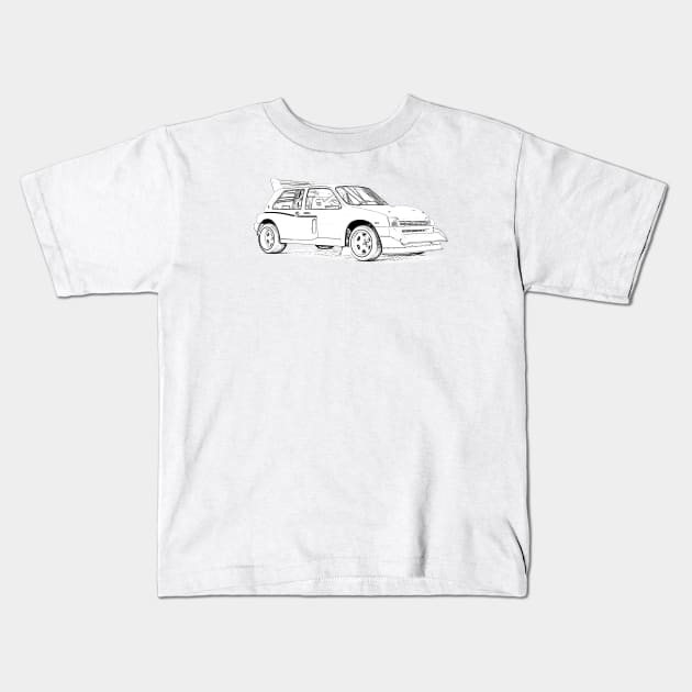 MG Metro Wireframe Kids T-Shirt by Auto-Prints